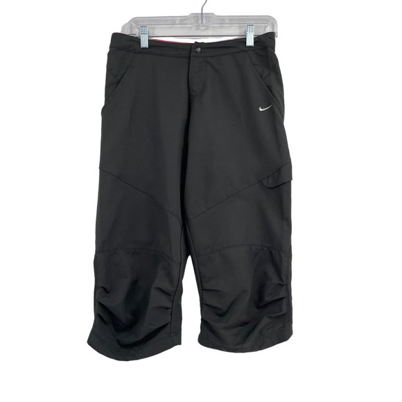 Nike Women's FitDry Performance Capri Pants Size Small Gray/Pink‎ - Picture 1 of 7